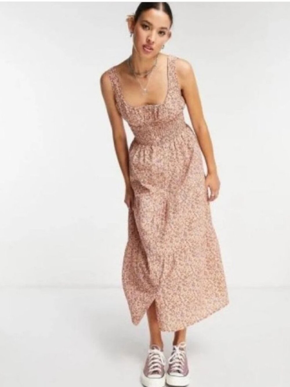 Urban Outfitters Pink Floral Maxi Dress